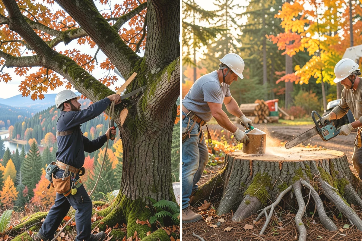 View Enhancement Pruning in Steilacoom, Pierce County, WA - Assess canopy condition and pruning objectives
