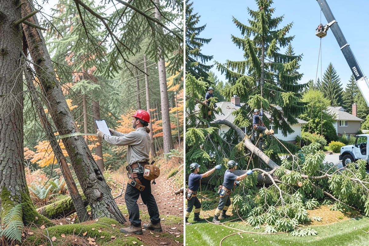 View Enhancement Pruning in Sumner, Pierce County, WA - Assess canopy condition and pruning objectives