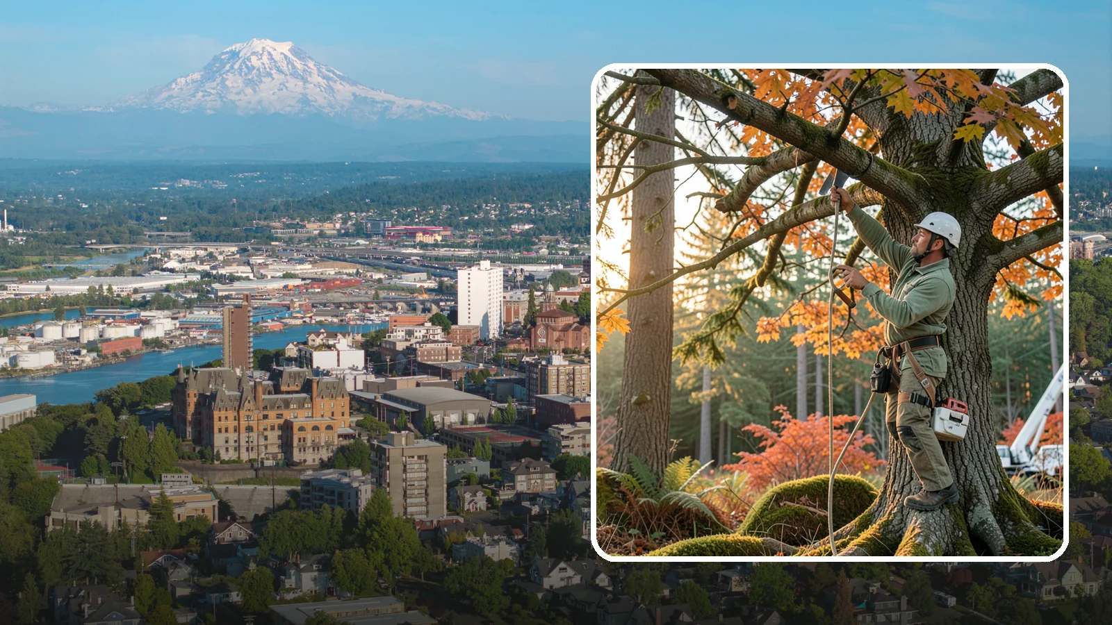 View Enhancement Pruning in Tacoma, Pierce County, WA - Selective pruning to open or improve a view while protecting tree health.