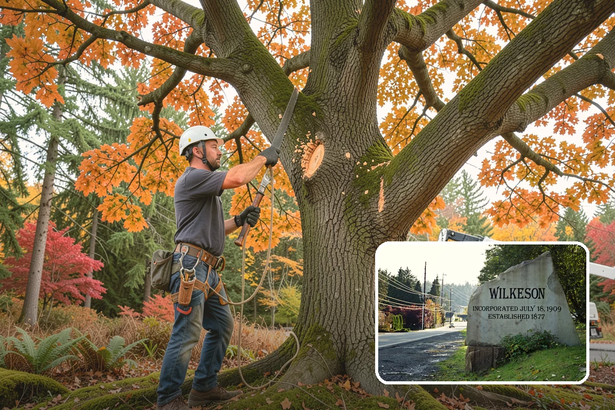 View Enhancement Pruning in Wilkeson, Pierce County, WA - Improves tree structure, health, and appearance