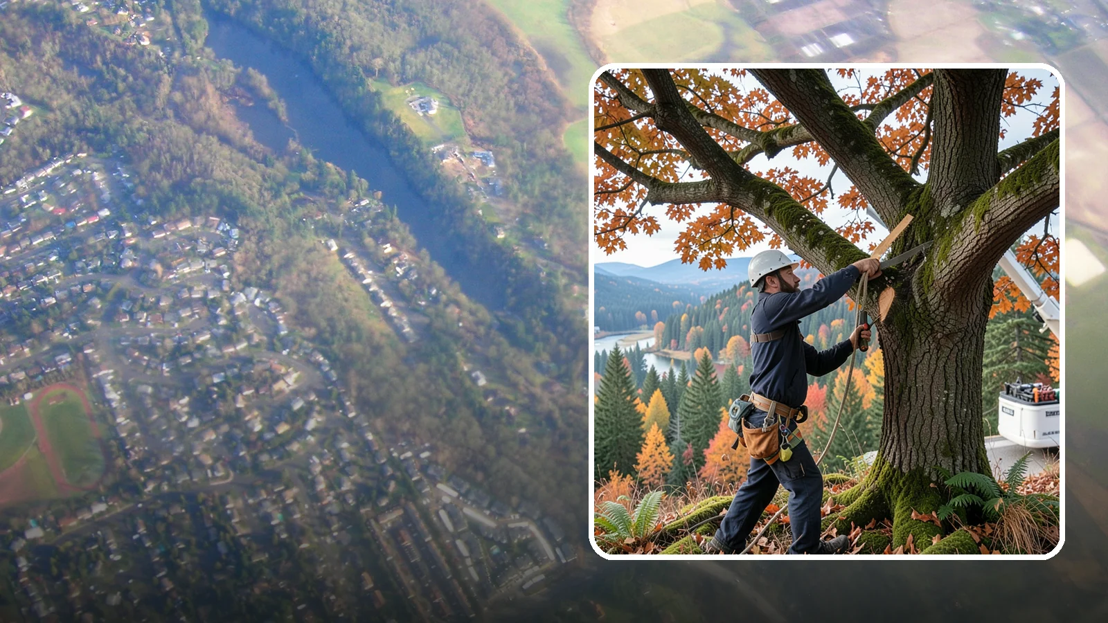 Vista pruning in Algona, King County, WA - Selective pruning to open or improve a view.