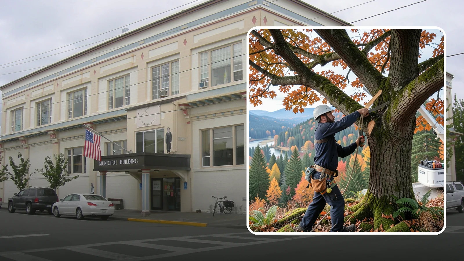 Vista pruning in Anacortes, Skagit County, WA - Selective pruning to open or improve a view.