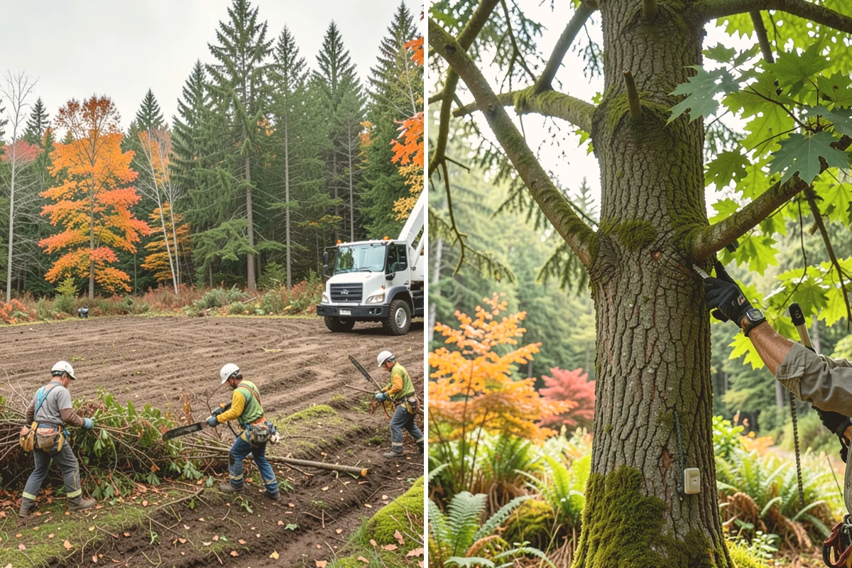 Vista pruning in Bellevue, King County, WA - Assess canopy condition and pruning objectives