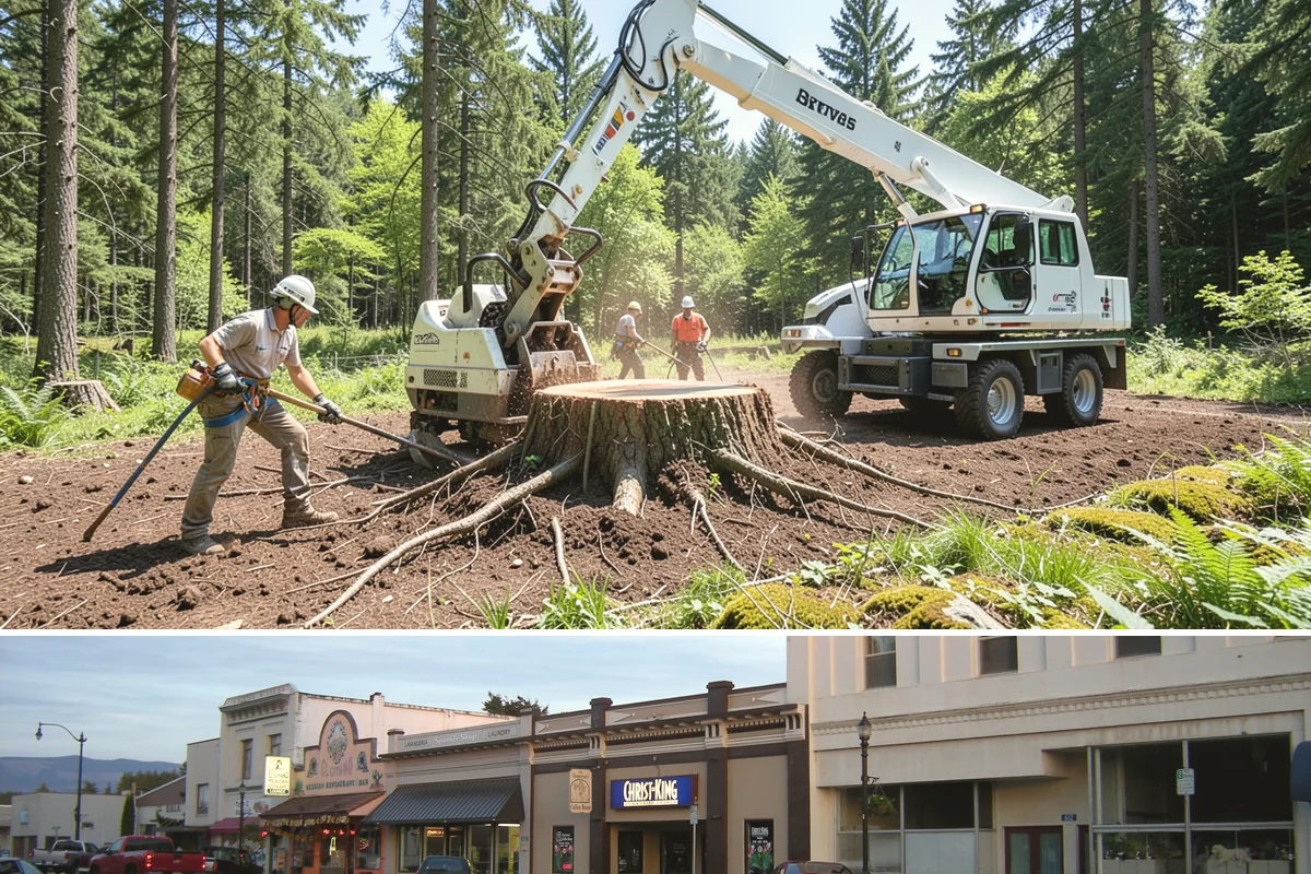 Vista pruning in Burlington, Skagit County, WA - Work timing follows recognized arboricultural standards matched to specific tree species and seasonal conditions in the Puget...
