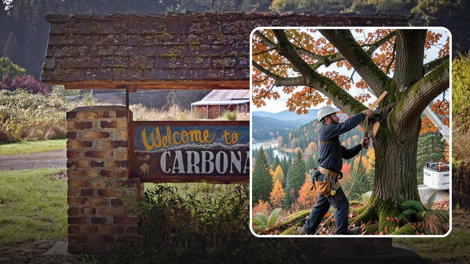 Vista pruning in Carbonado, Pierce County, WA - Selective pruning to open or improve a view.