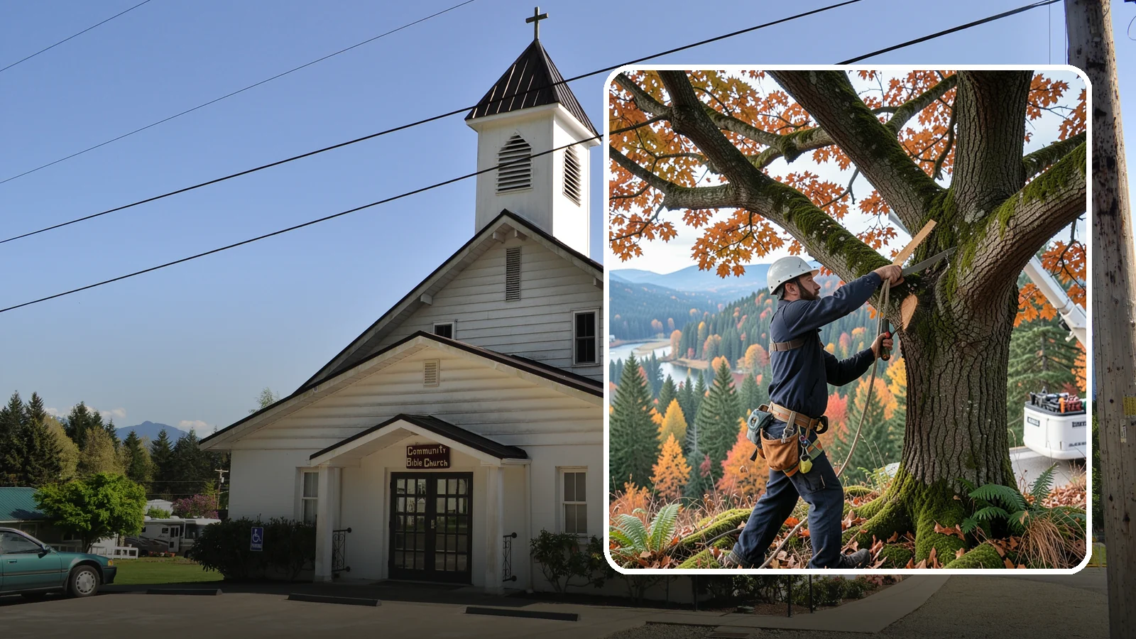 Vista pruning in Concrete, Skagit County, WA - Selective pruning to open or improve a view.