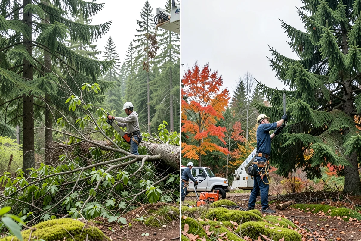 Vista pruning in Concrete, Skagit County, WA - Assess canopy condition and pruning objectives