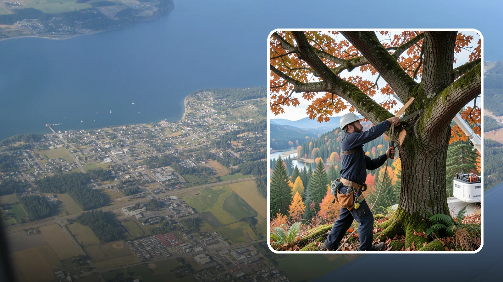 Vista pruning in Coupeville, Island County, WA - Selective pruning to open or improve a view.