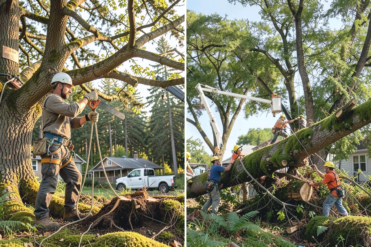 Vista pruning in Coupeville, Island County, WA - Assess canopy condition and pruning objectives