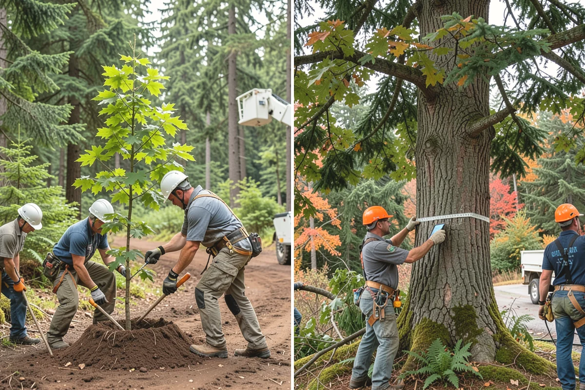 Vista pruning in Covington, King County, WA - Assess canopy condition and pruning objectives