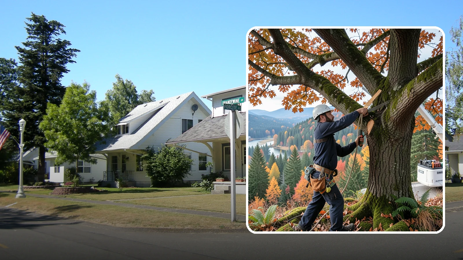 Vista pruning in DuPont, Pierce County, WA - Selective pruning to open or improve a view.