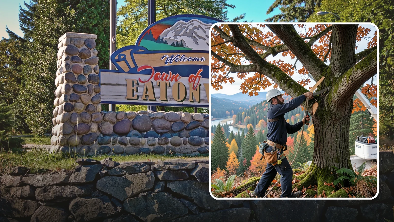 Vista pruning in Eatonville, Pierce County, WA - Selective pruning to open or improve a view.