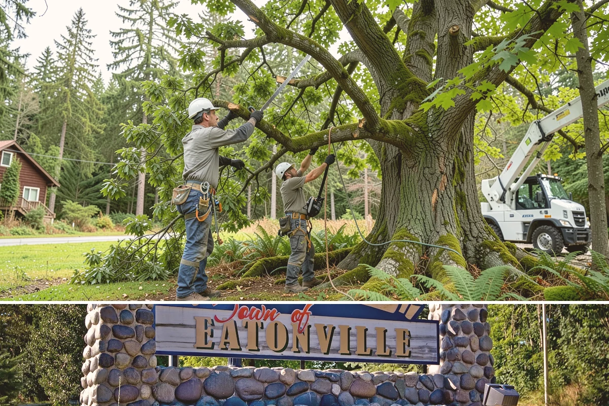 Vista pruning in Eatonville, Pierce County, WA - Work timing follows recognized arboricultural standards matched to specific tree species and seasonal conditions in the Puget...