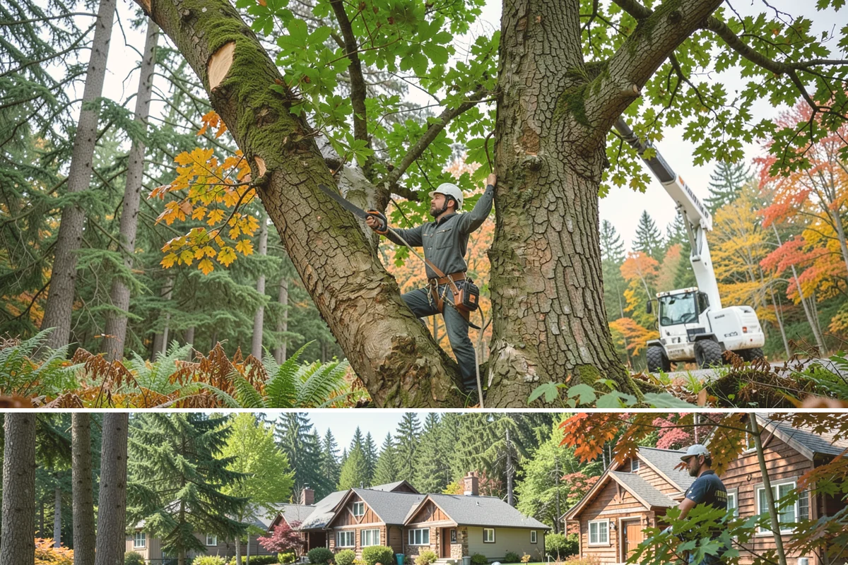 Vista pruning in Edgewood, Pierce County, WA - Work timing follows recognized arboricultural standards matched to specific tree species and seasonal conditions in the Puget...