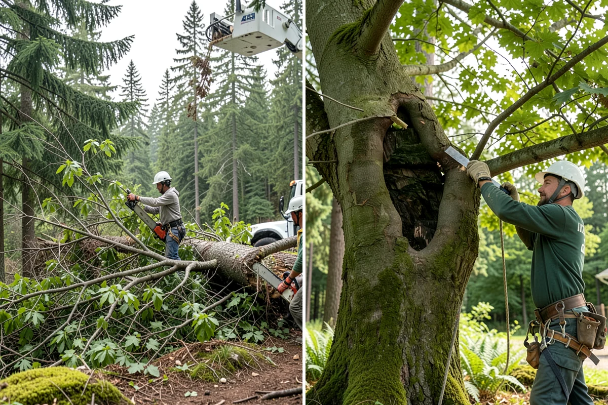 Vista pruning in Everett, Snohomish County, WA - Assess canopy condition and pruning objectives