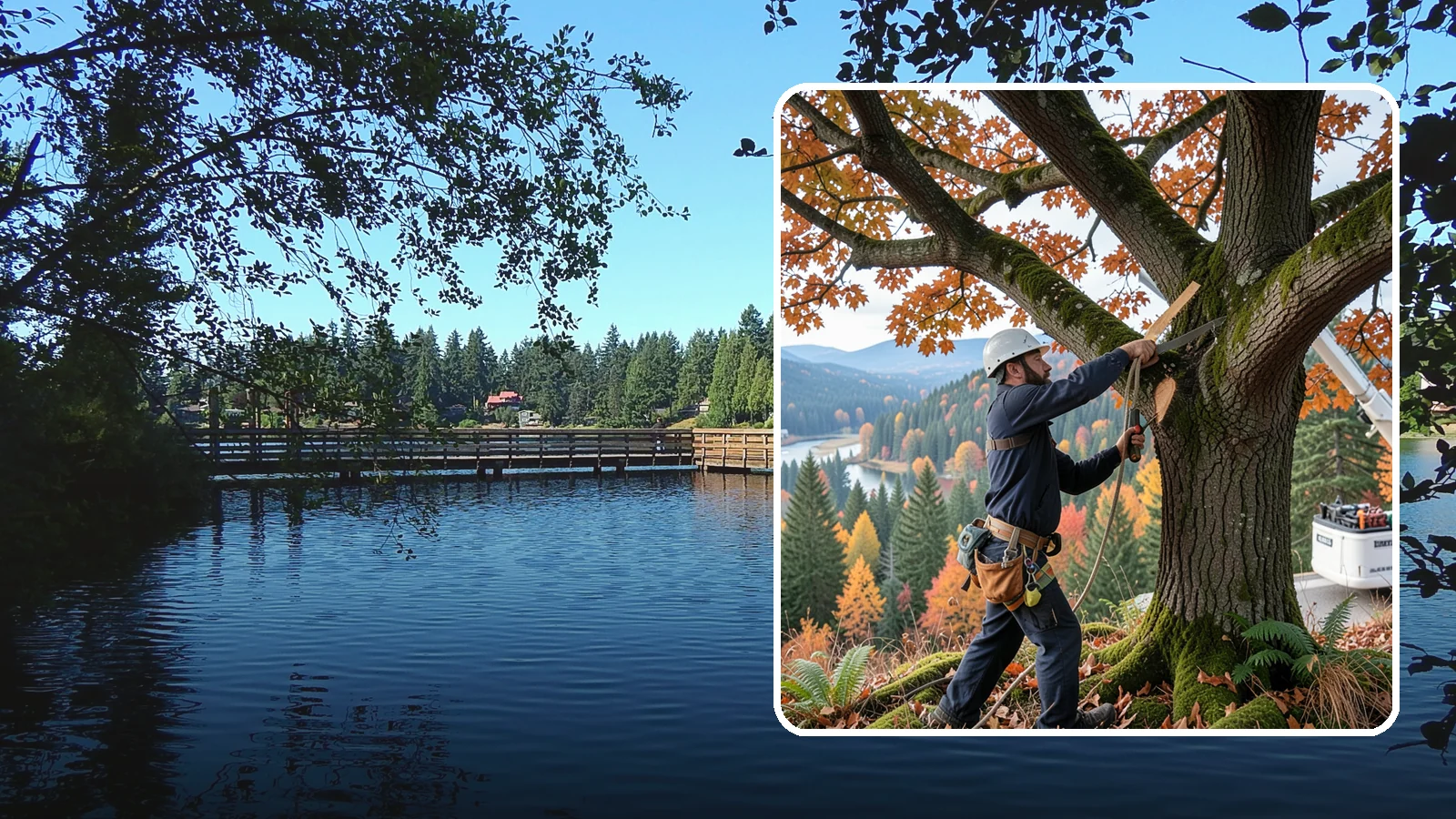 Vista pruning in Federal Way, King County, WA - Selective pruning to open or improve a view.