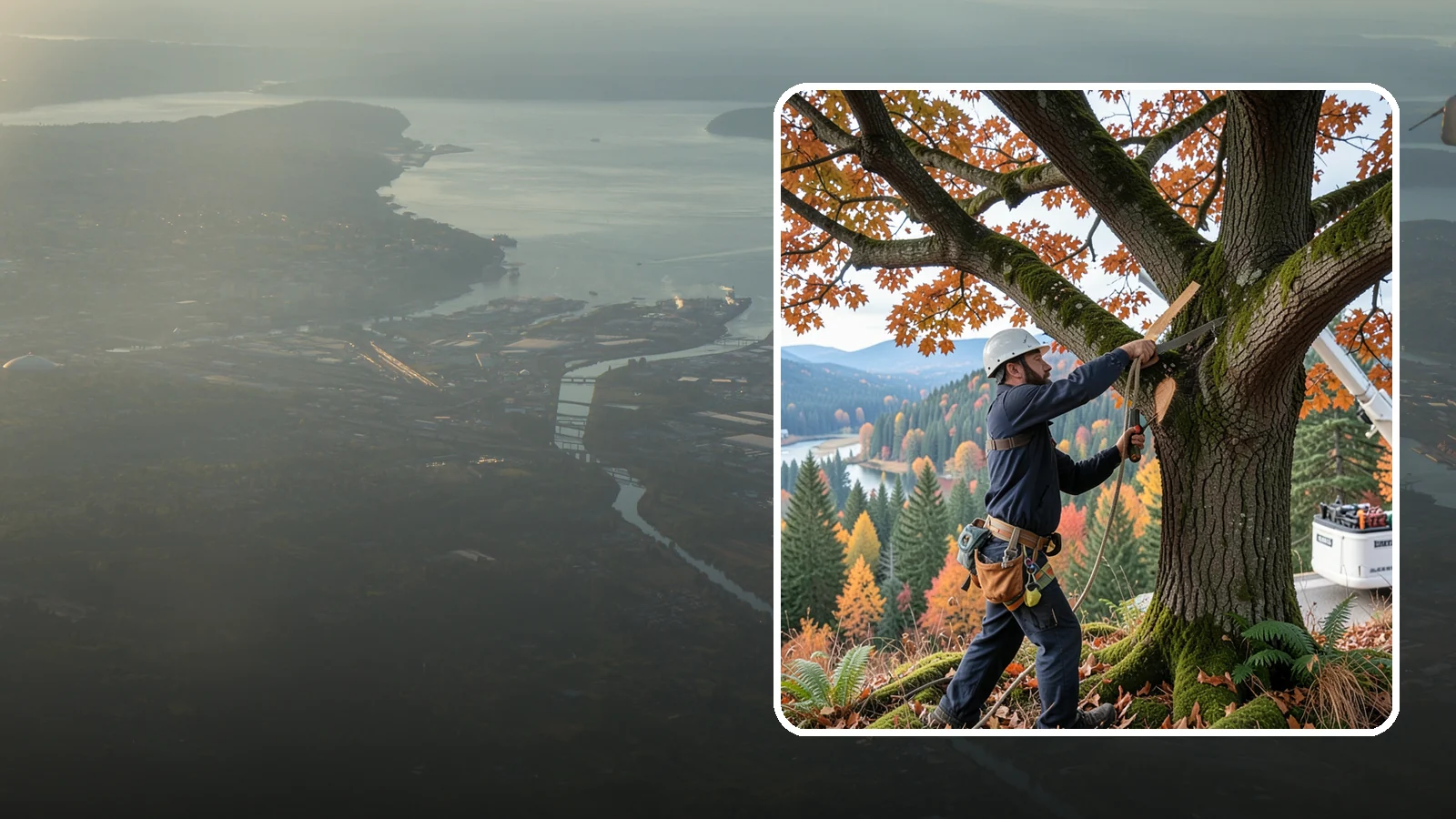 Vista pruning in Fife, Pierce County, WA - Selective pruning to open or improve a view.