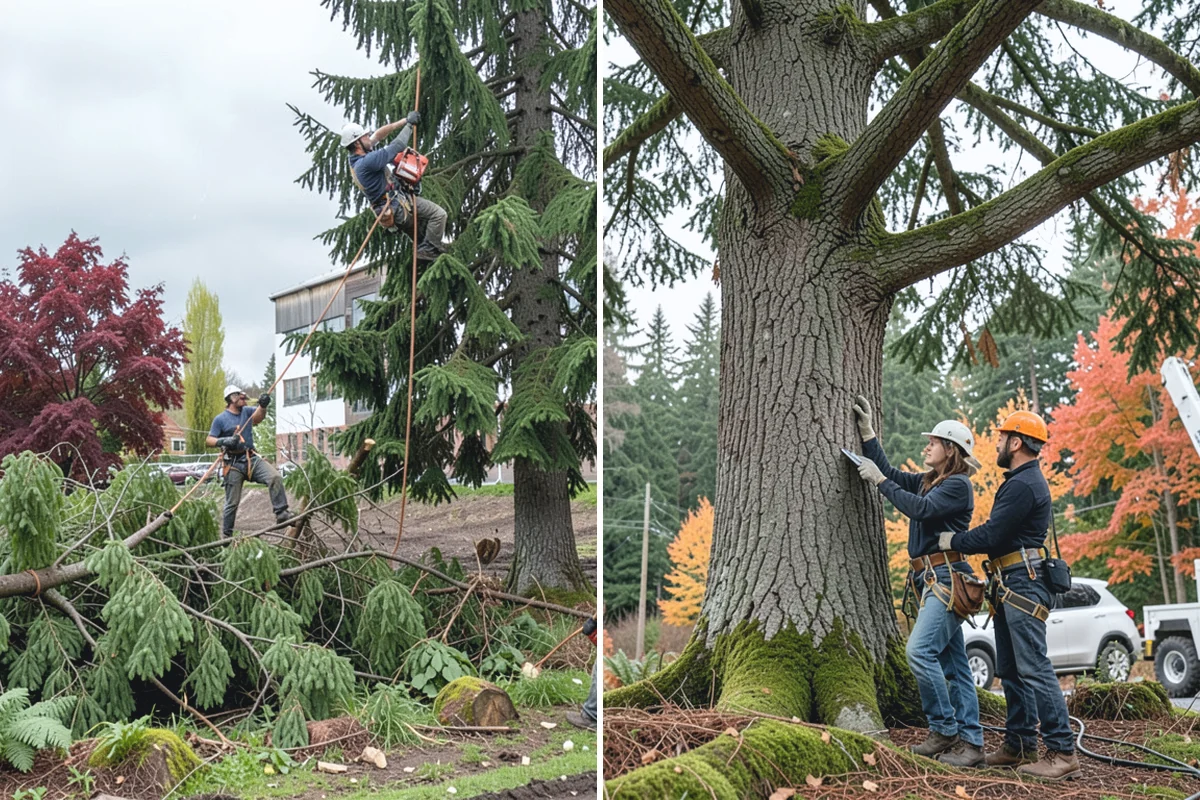 Vista pruning in Granite Falls, Snohomish County, WA - Assess canopy condition and pruning objectives