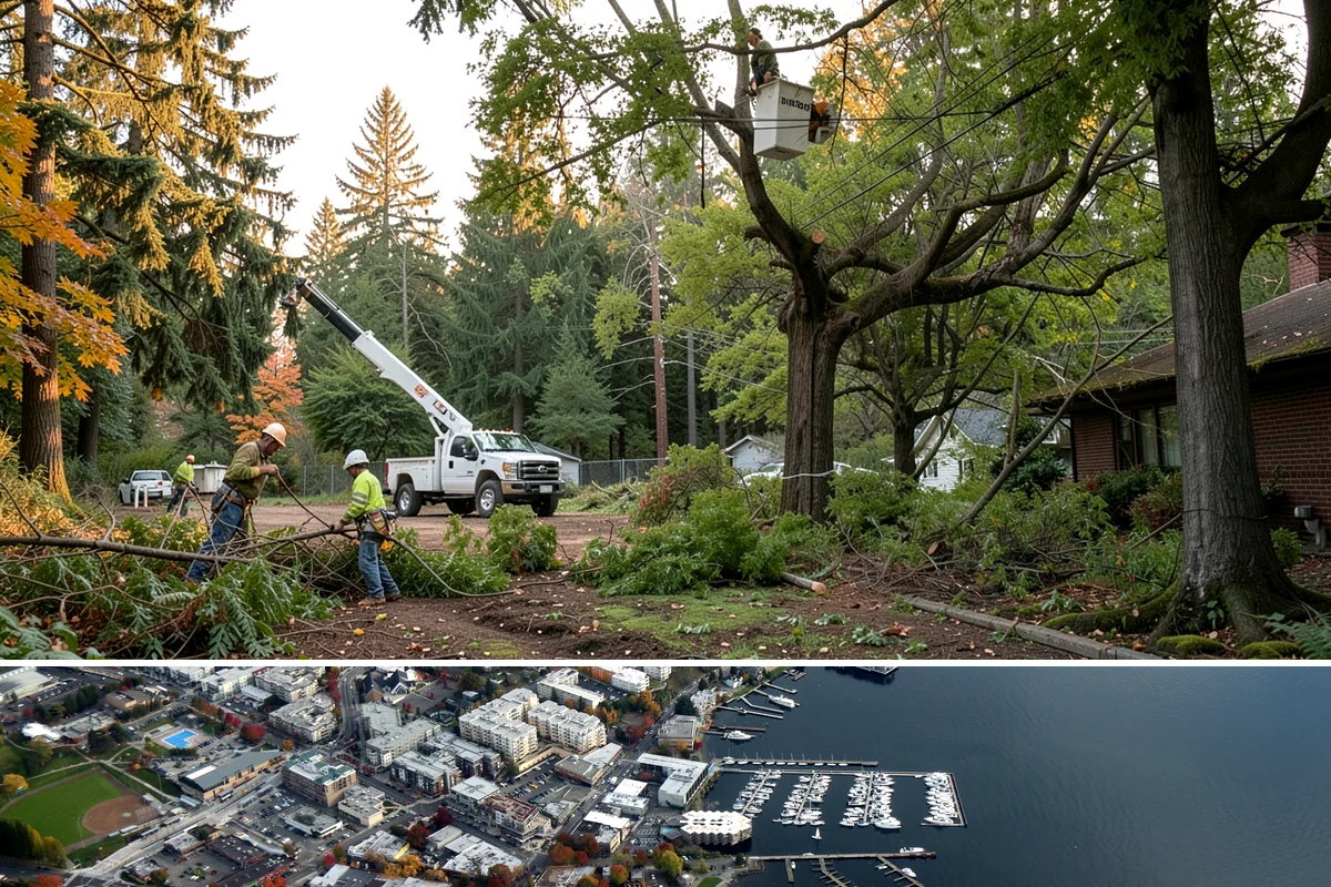 Vista pruning in Kirkland, King County, WA - Work timing follows recognized arboricultural standards matched to specific tree species and seasonal conditions in the Puget...