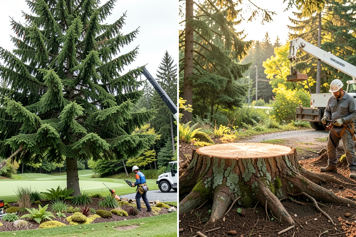 Vista pruning in Lake Forest Park, King County, WA - Assess canopy condition and pruning objectives