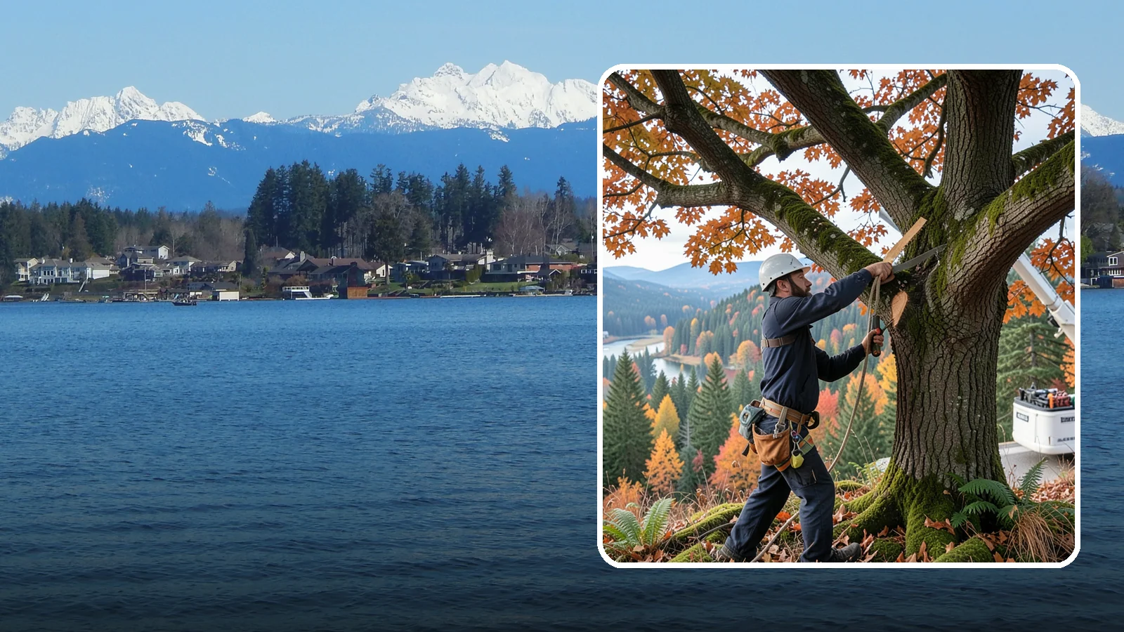 Vista pruning in Lake Stevens, Snohomish County, WA - Selective pruning to open or improve a view.