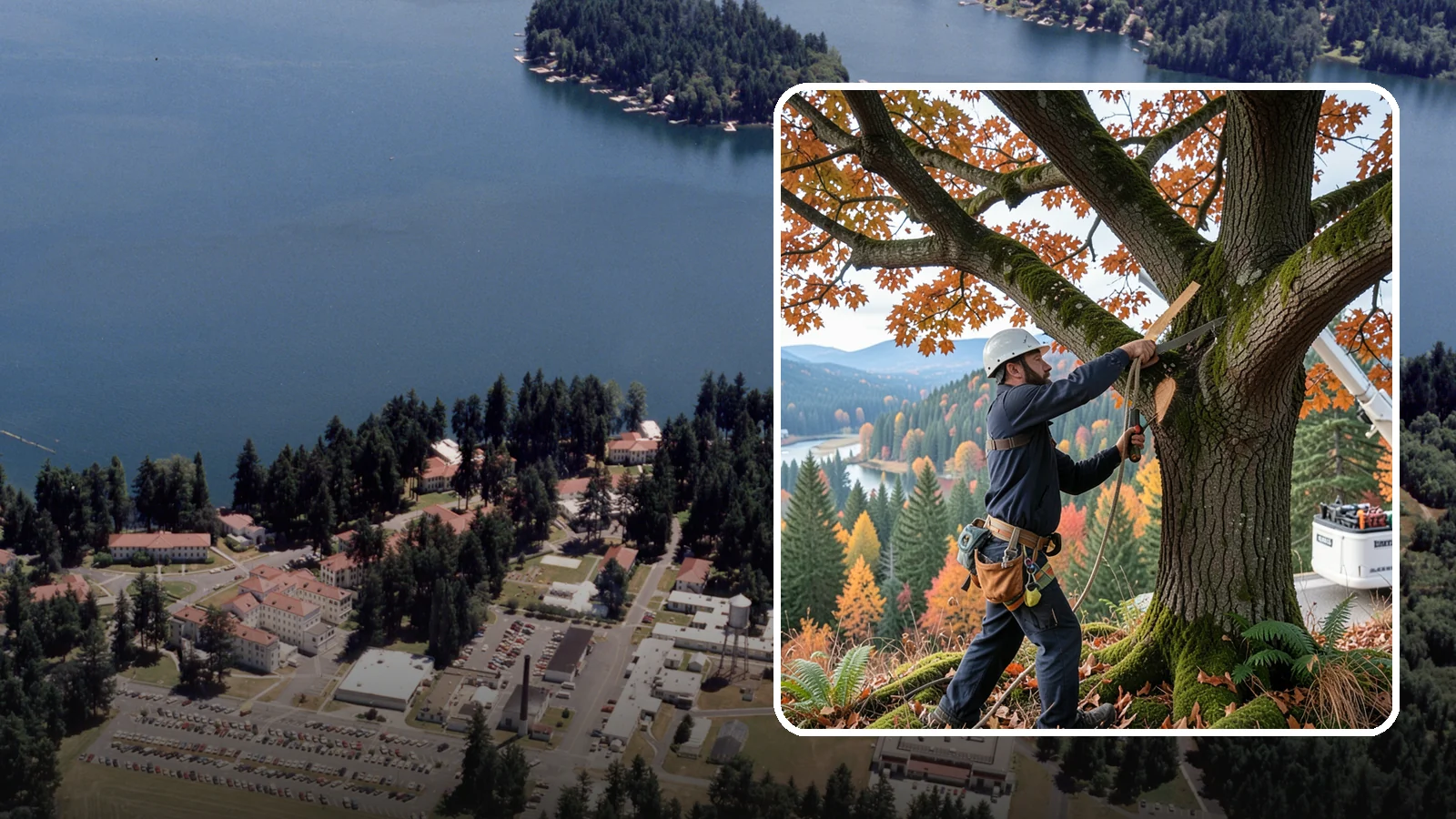 Vista pruning in Lakewood, Pierce County, WA - Selective pruning to open or improve a view.