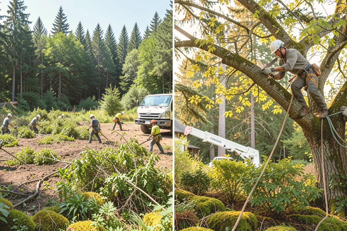 Vista pruning in Langley, Island County, WA - Assess canopy condition and pruning objectives