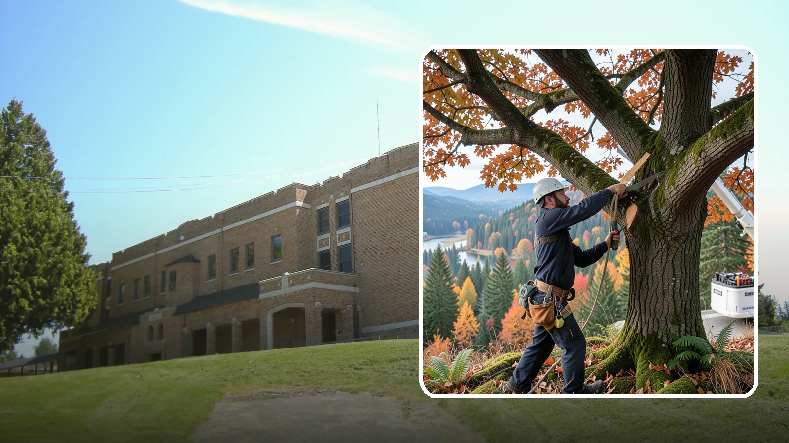 Vista pruning in Maple Valley, King County, WA - Selective pruning to open or improve a view.