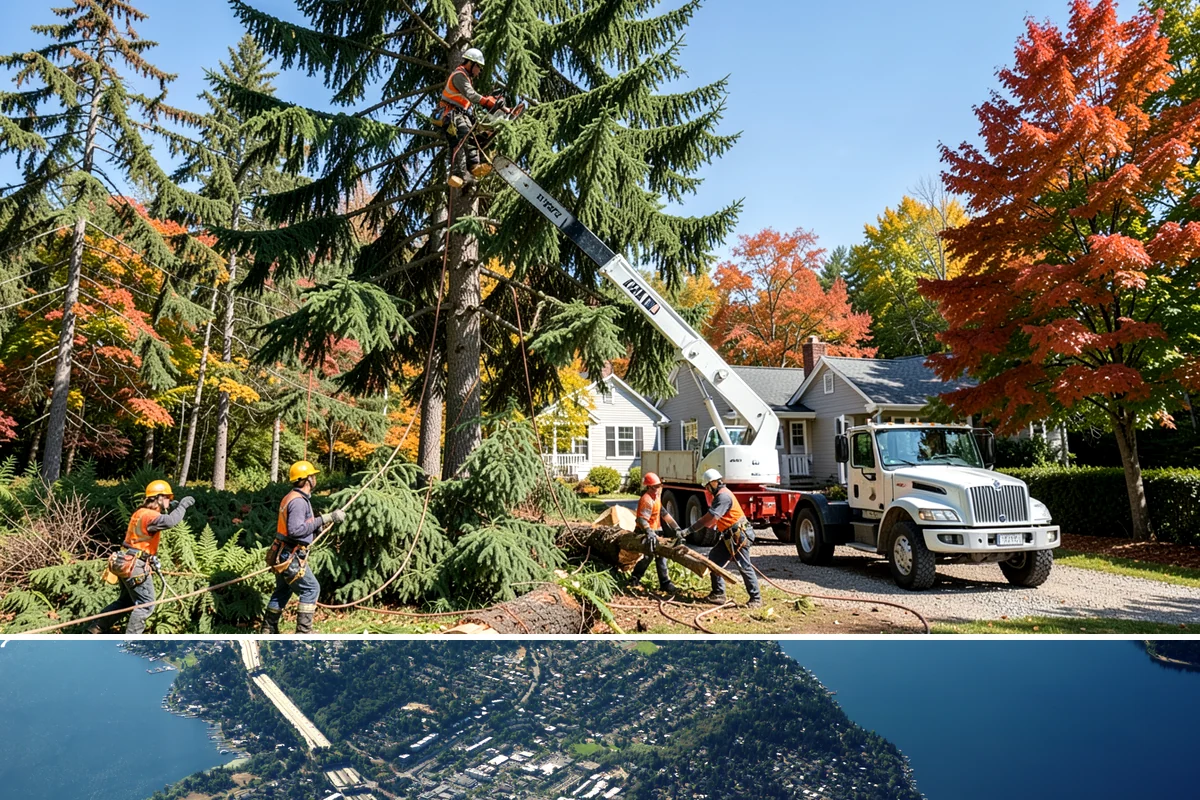 Vista pruning in Mercer Island, King County, WA - Work timing follows recognized arboricultural standards matched to specific tree species and seasonal conditions in the Puget...
