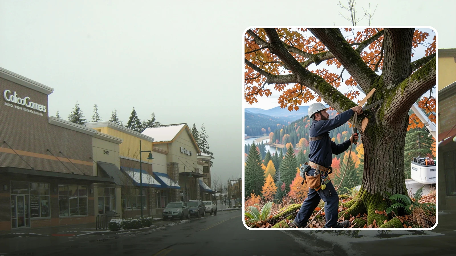 Vista pruning in Mill Creek, Snohomish County, WA - Selective pruning to open or improve a view.