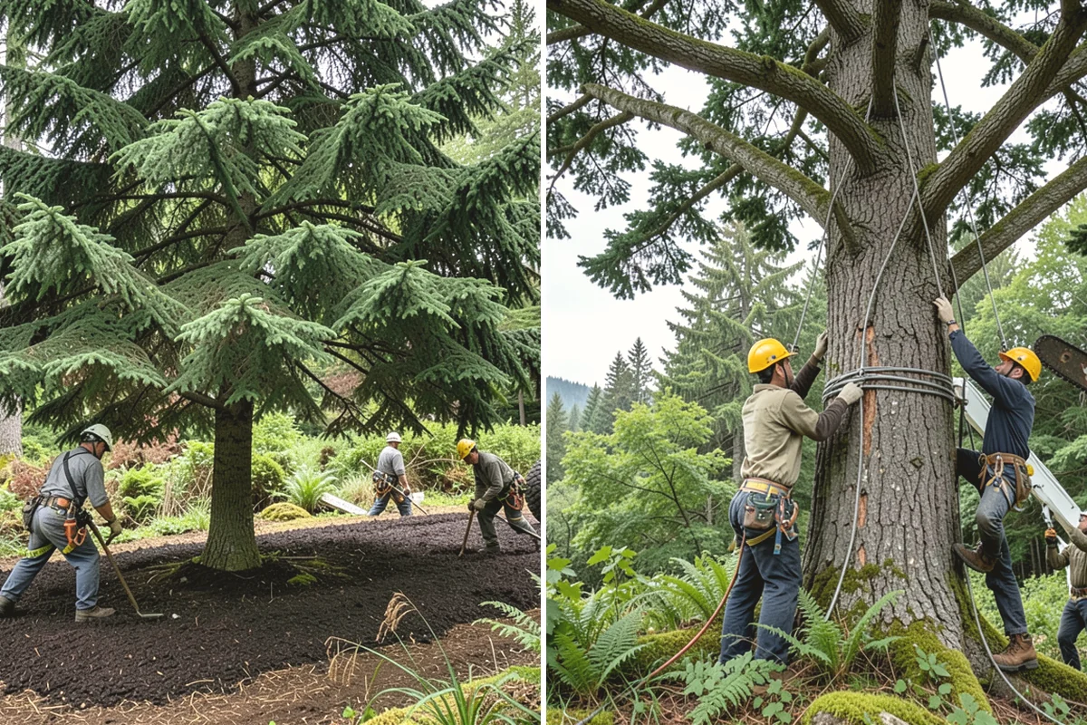 Vista pruning in Mill Creek, Snohomish County, WA - Assess canopy condition and pruning objectives