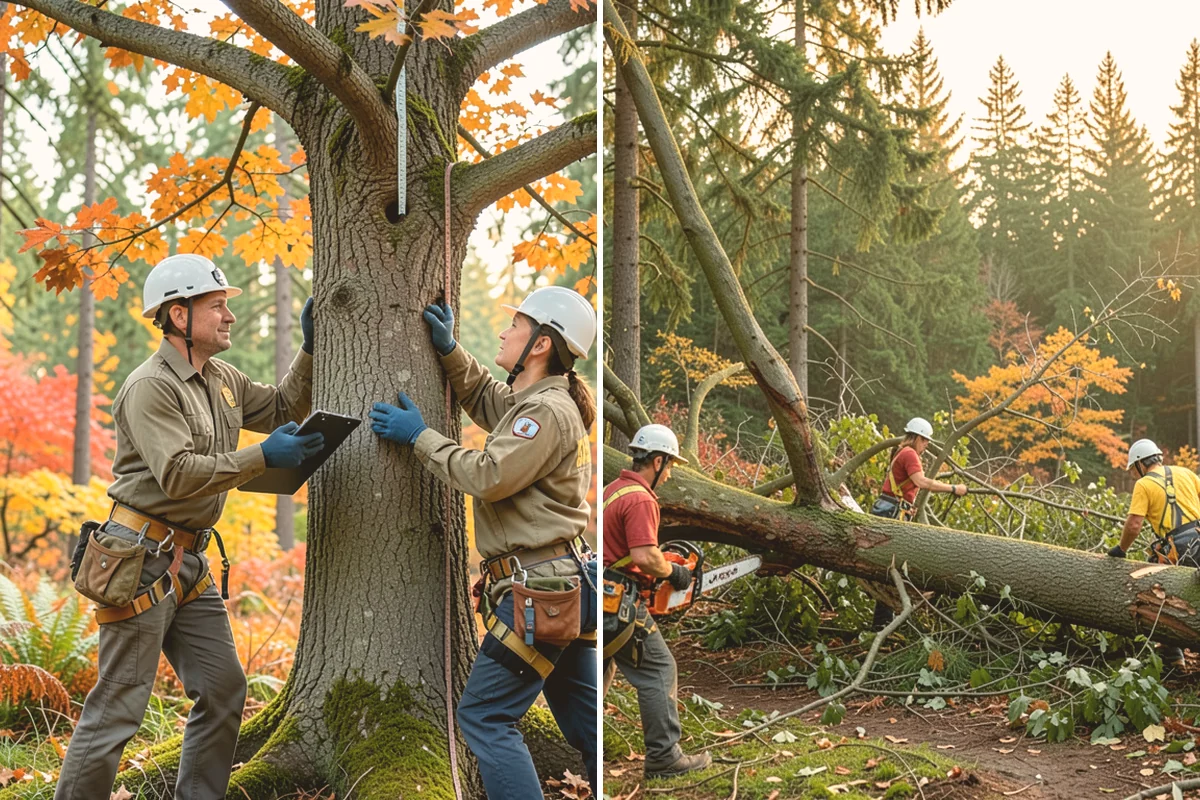 Vista pruning in Milton, King County, WA - Assess canopy condition and pruning objectives