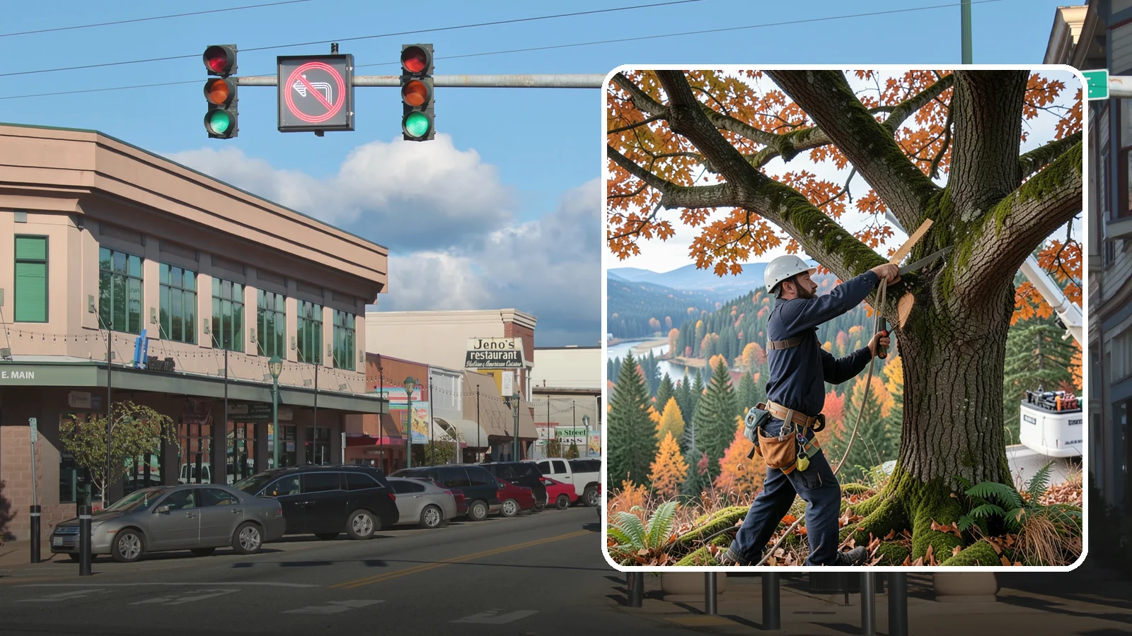 Vista pruning in Monroe, Snohomish County, WA - Selective pruning to open or improve a view.