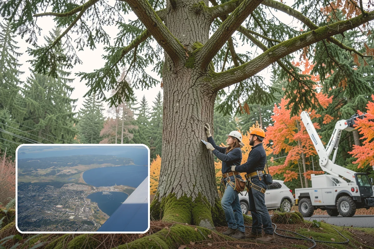 Vista pruning in Oak Harbor, Island County, WA - Improves tree structure, health, and appearance