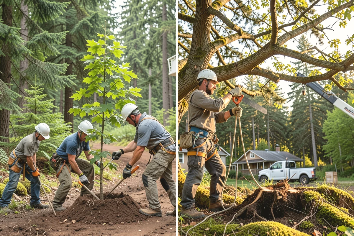 Vista pruning in Oak Harbor, Island County, WA - Assess canopy condition and pruning objectives