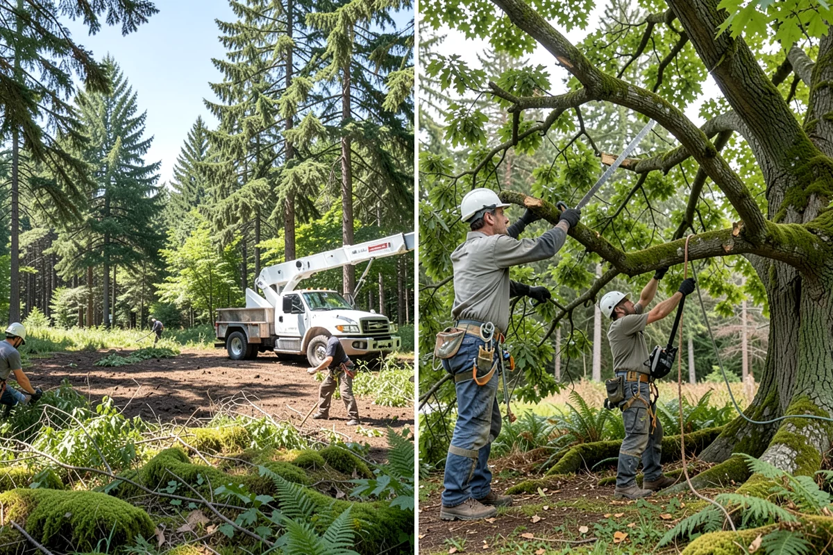 Vista pruning in Pacific, King County, WA - Assess canopy condition and pruning objectives