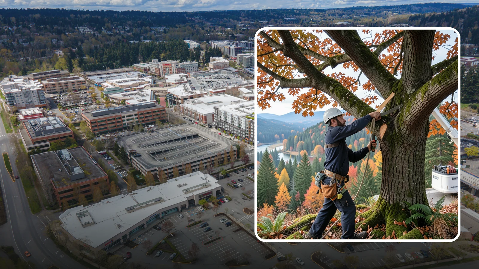 Vista pruning in Redmond, King County, WA - Selective pruning to open or improve a view.