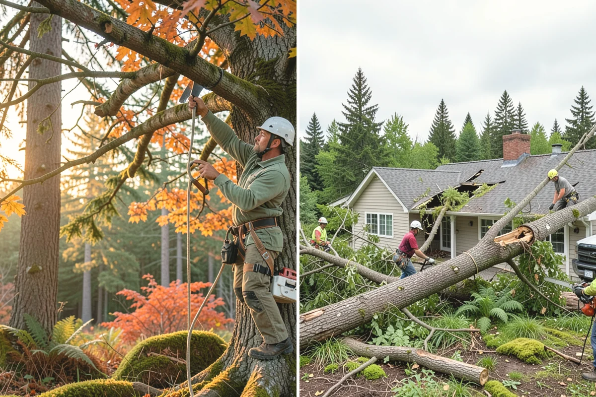 Vista pruning in Ruston, Pierce County, WA - Assess canopy condition and pruning objectives