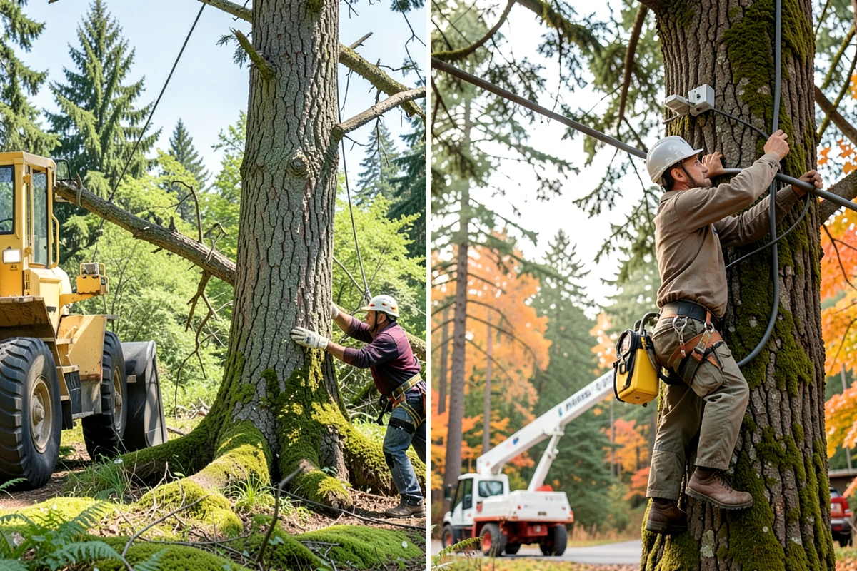 Vista pruning in Shoreline, King County, WA - Assess canopy condition and pruning objectives