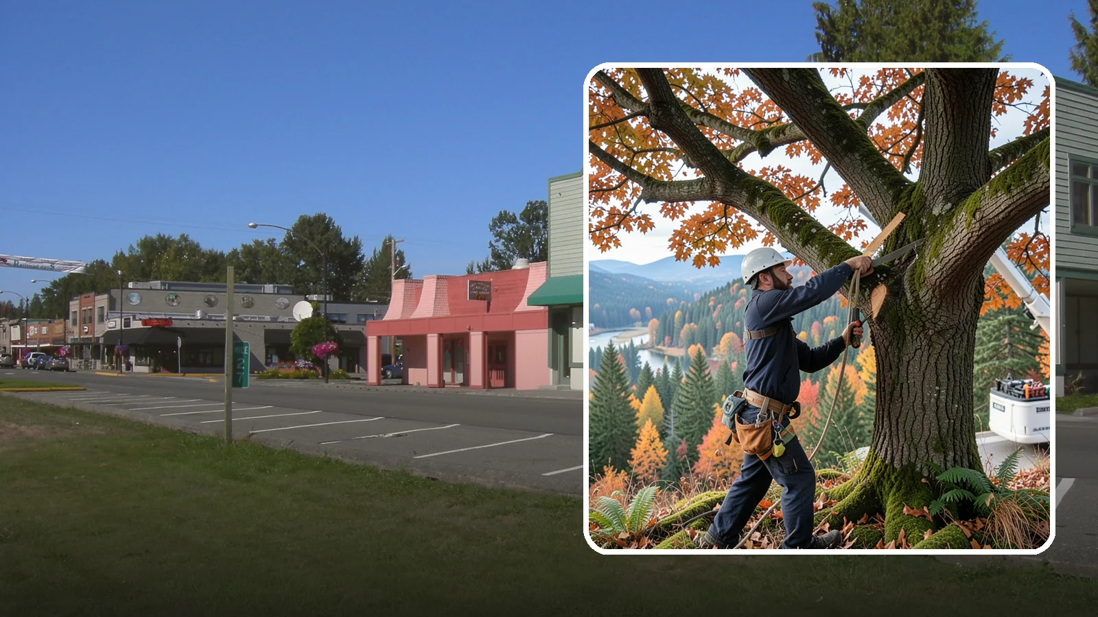 Vista pruning in Snoqualmie, King County, WA - Selective pruning to open or improve a view.