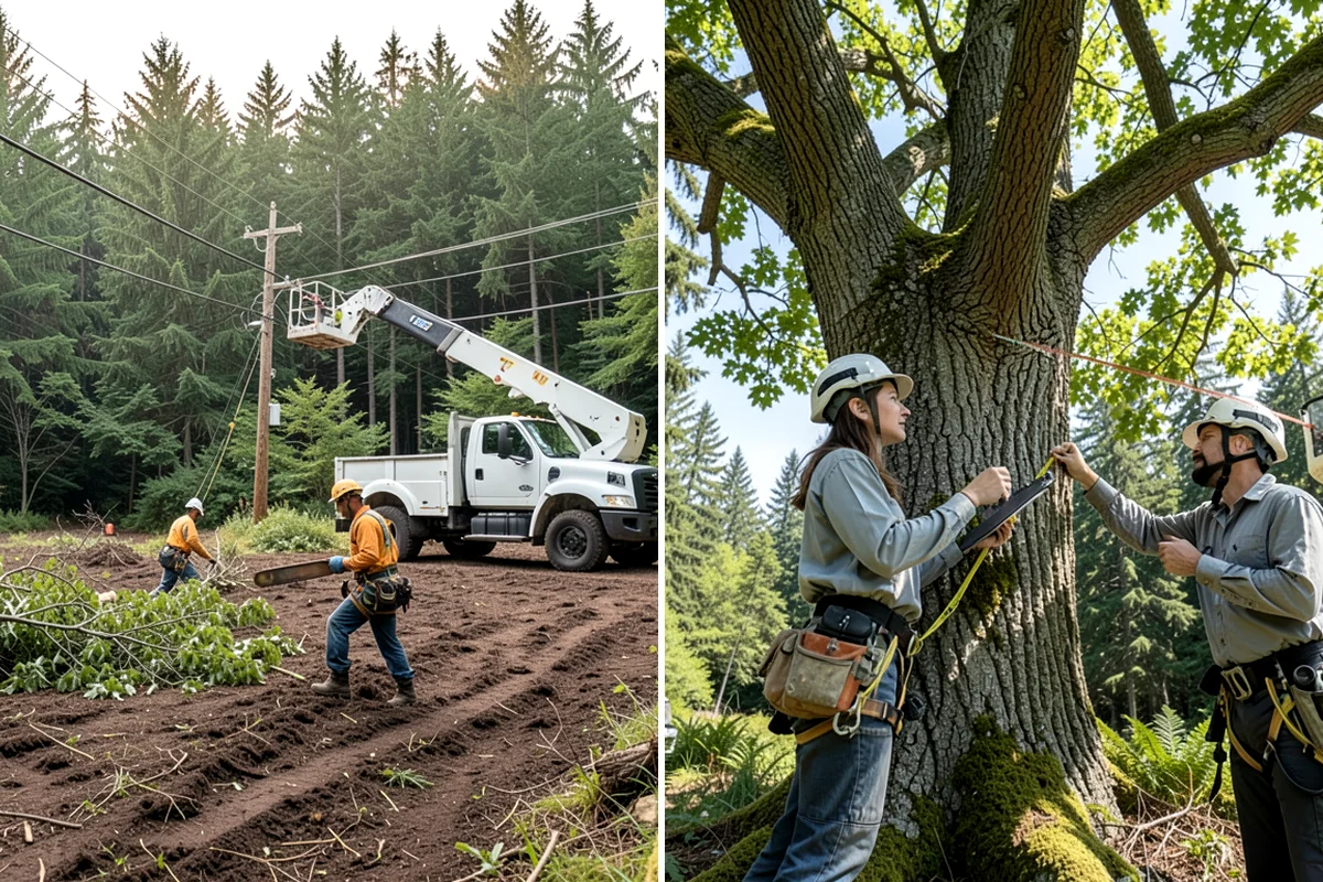 Vista pruning in Snoqualmie, King County, WA - Assess canopy condition and pruning objectives