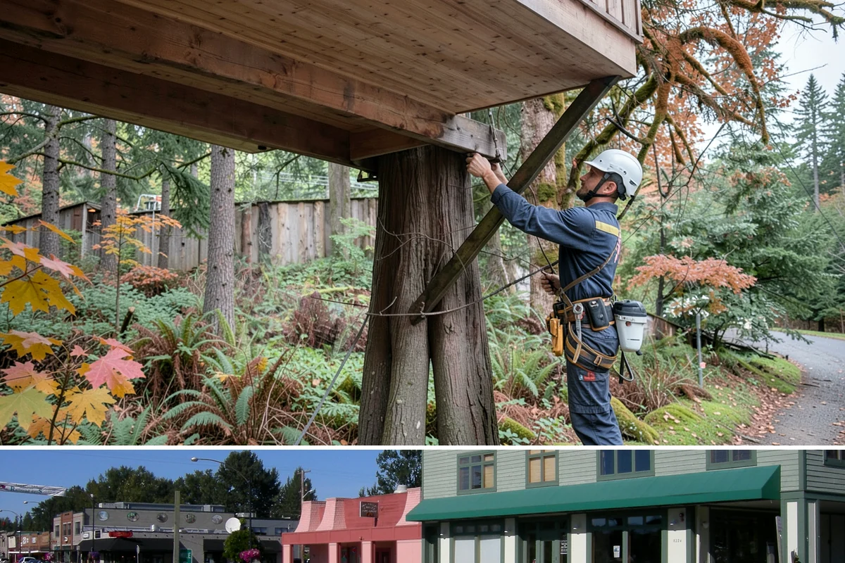 Vista pruning in Snoqualmie, King County, WA - Work timing follows recognized arboricultural standards matched to specific tree species and seasonal conditions in the Puget...
