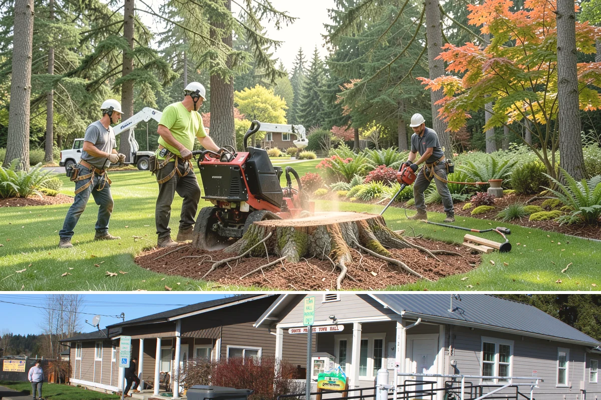 Vista pruning in South Prairie, Pierce County, WA - Work timing follows recognized arboricultural standards matched to specific tree species and seasonal conditions in the Puget...