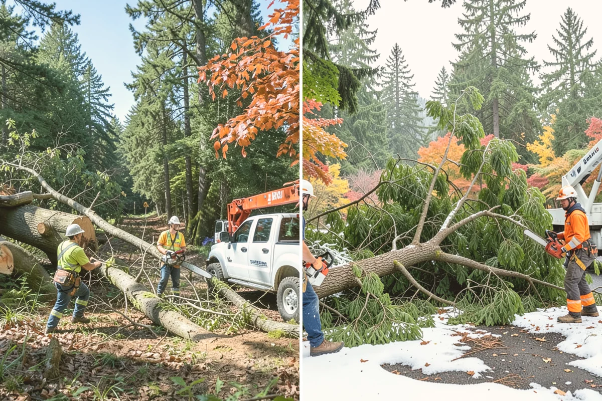 Vista pruning in Stanwood, Snohomish County, WA - Assess canopy condition and pruning objectives