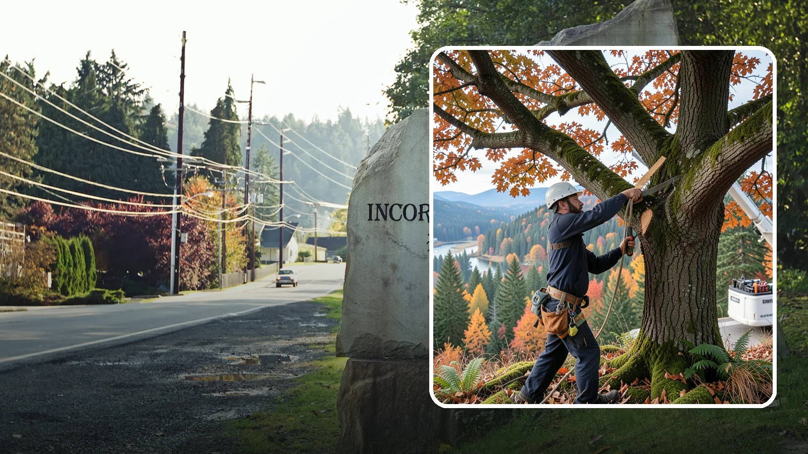 Vista pruning in Wilkeson, Pierce County, WA - Selective pruning to open or improve a view.