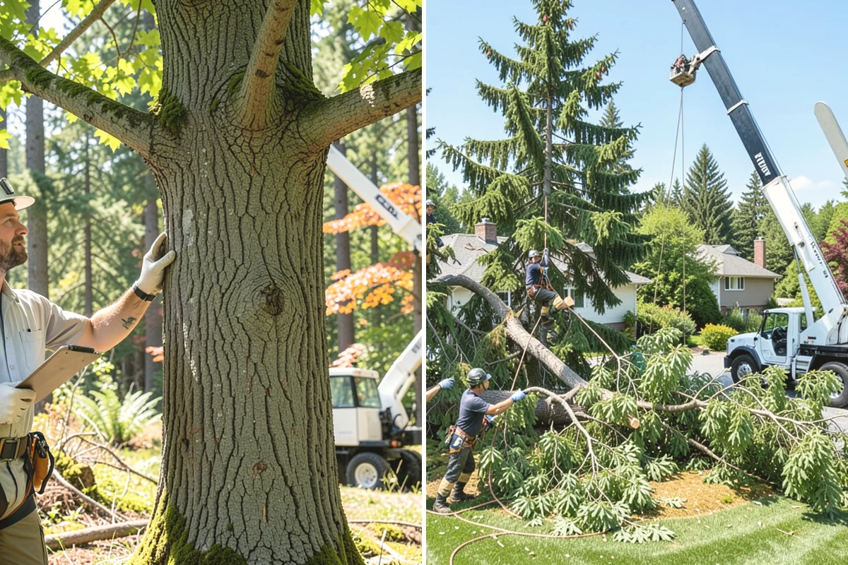 Vista pruning in Yarrow Point, King County, WA - Assess canopy condition and pruning objectives