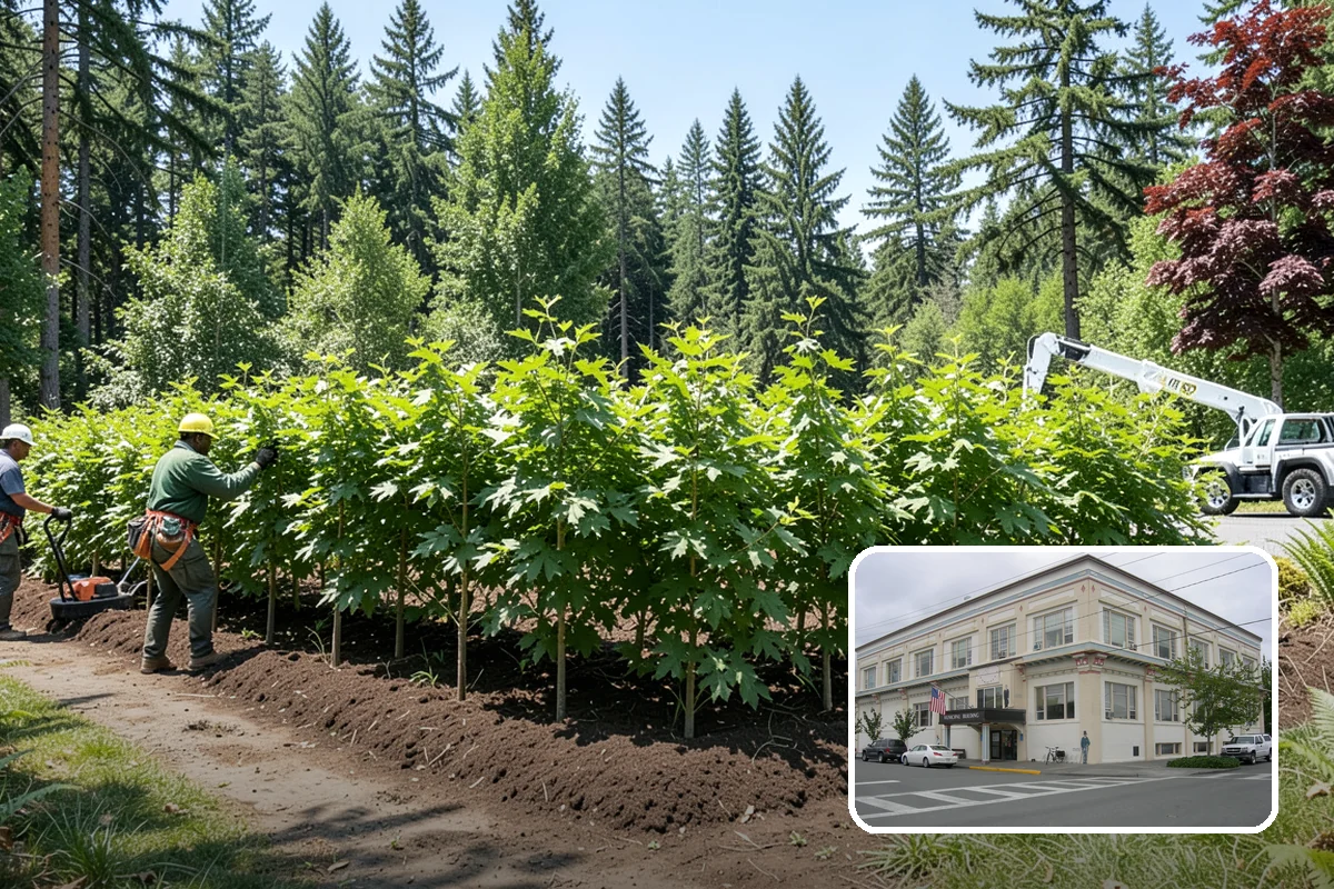 Weight reduction pruning in Anacortes, Skagit County, WA - Improves tree structure, health, and appearance