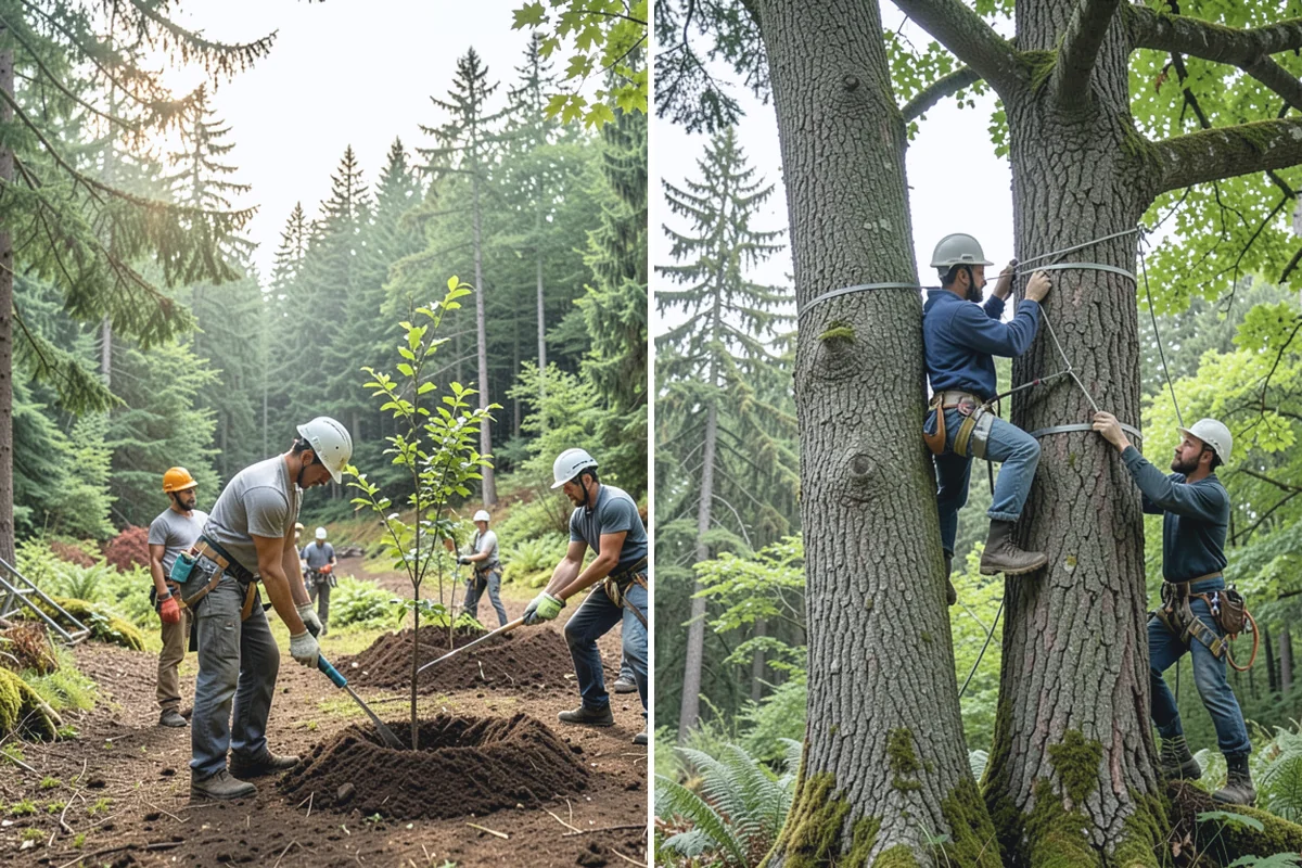Weight reduction pruning in Buckley, Pierce County, WA - Assess canopy condition and pruning objectives