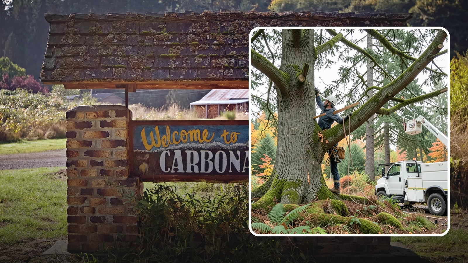 Weight reduction pruning in Carbonado, Pierce County, WA - The reduction of weight on long or heavy limbs.