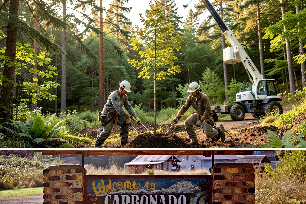 Weight reduction pruning in Carbonado, Pierce County, WA - Work should be scheduled during dormant seasons to avoid interfering with flowering or fruiting cycles specific to local tree...